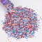 Patriotic Sprinkles for Baking, 4th of July Sprinkles for Cupcakes, Red White and Blue Nonpareils Candy Perfect for Independence Day Dessert Party 3.52 Ounce